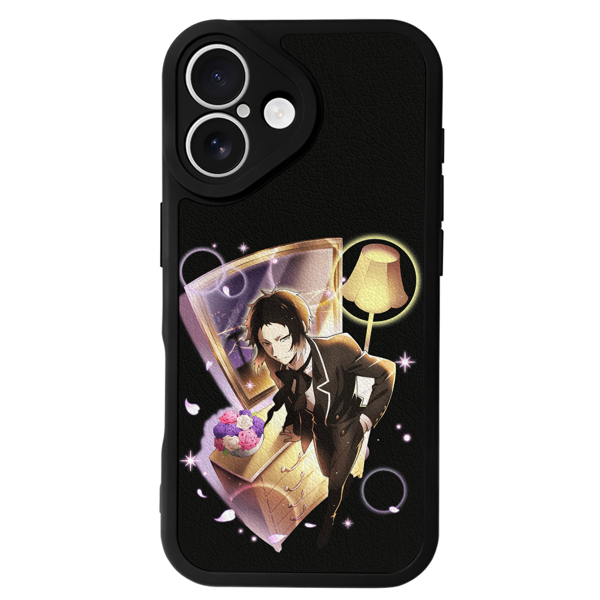 （画像用） 文豪ストレイドッグス Bungo Stray Dogs 【iPhone 16シリーズ対応】シリコンスマホケース（レザー調） 材質：シリコン